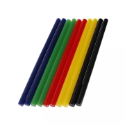 Силиконови пръчки цветни ф11х200мм, 10бр. Premium