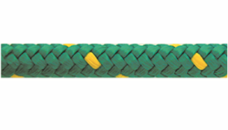 Въже синтетично полипропилен плетено зелено/жълто ф8мм 16жилно опън 700кг Vormann