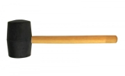 Чук гумен с дървена дръжка 225гр черен Gadget