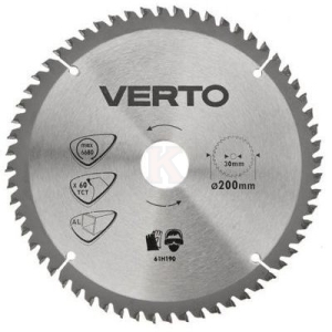 Диск за рязане на алуминий 200х60т30,0х25,4 Verto