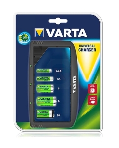 Зарядно за батерии универсално  AA, AAA, C, D. 9V VARTA