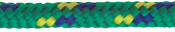 Въже синтетично полипропилен Volmann плетено 6мм многоцветно опън 520 кг ролка 70м.