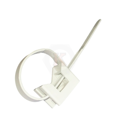 Скоба с кабелна стяжка за тръби и кабели ф 12-35мм