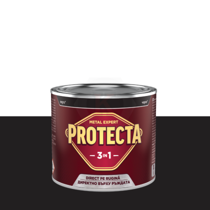 Емайллак 3 в1 черен 0,500л PROTECTA