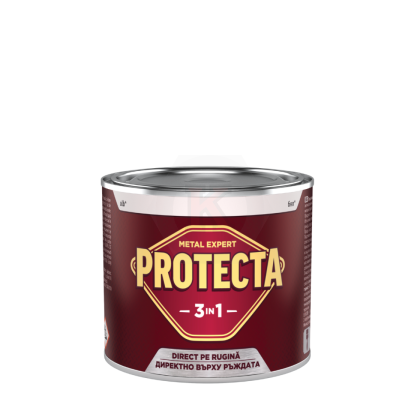 Емайллак 3 в1 бял мат 0,500л PROTECTA