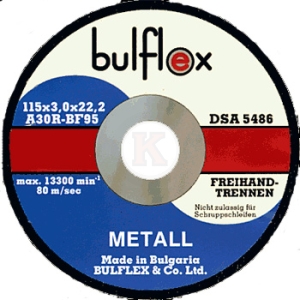 Диск карбофлексов за рязане на метал 150/3/22,2 BULFLEX