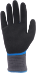 Ръкавици полиестер гладък син латекс G1150