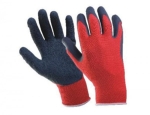 Ръкавици червено трико / черен латекс TopStrong