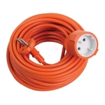 Удължител оранжев 10м кабел 2х1мм2 Makalon