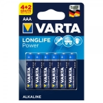 Батерии алкални LR 03 AAA 4+2 бр. VARTA