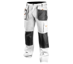 Работни панталони бели Neo XXL/58, 81-120-XXL