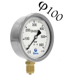 Манометър за въздух, радиален, глицеринов, клас 1.6 0-600 bar, ф 100 мм, 1/4" Gesa М0301