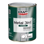 Емайллак 3в1 Metalic mat silver 0,75 л. KRAFT