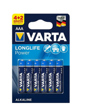 Батерии алкални Longlife  АAA 4+2 бр. VARTA